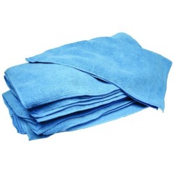 ECONOMY MICROFIBER TOWELS 16 X 16" BLUE-12/PCK